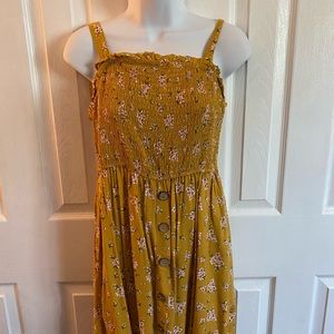 Pink Rose Floral Dress